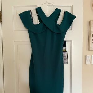 BRAND NEW WITH TAGS. RACHEL RACHEL ROY OFF THE SHOULDER MIDI DRESS